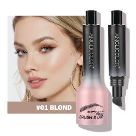 Brow-Fection Angled Liquid Brush Eyebrow Pencil Liquid Eyebrow Enhancer Easy To Color Long-Lasting Quick-Drying (Option: 01blond)