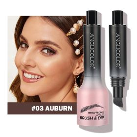 Brow-Fection Angled Liquid Brush Eyebrow Pencil Liquid Eyebrow Enhancer Easy To Color Long-Lasting Quick-Drying (Option: 03auburn)