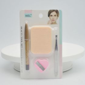 WEL-045 Eyebrow Trimming Knife Four-piece Tool (Option: Suit)
