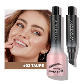 Brow-Fection Angled Liquid Brush Eyebrow Pencil Liquid Eyebrow Enhancer Easy To Color Long-Lasting Quick-Drying (Option: 02taupe)